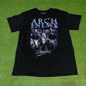 Arch Enemy Deceivers North American Tour 2022 Official Concert T-Shirt  Black LG